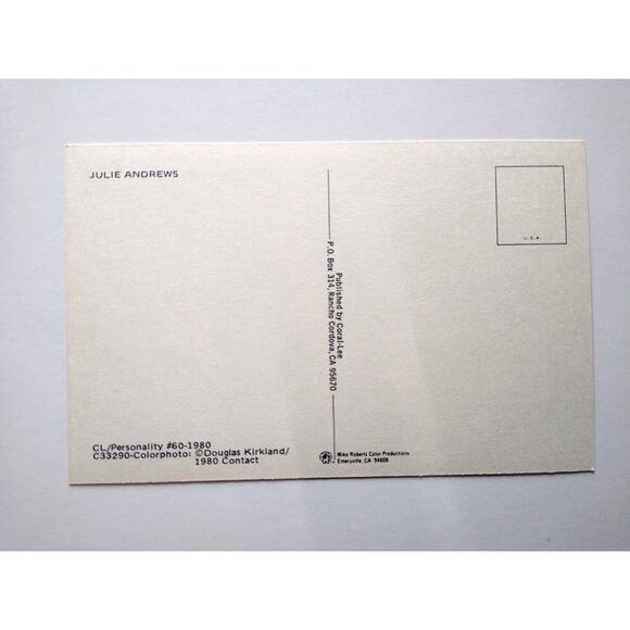 Julie Andrews Photo Postcard Mary Poppins The Sound Of Music Actress Movie Star - Picture 2 of 2